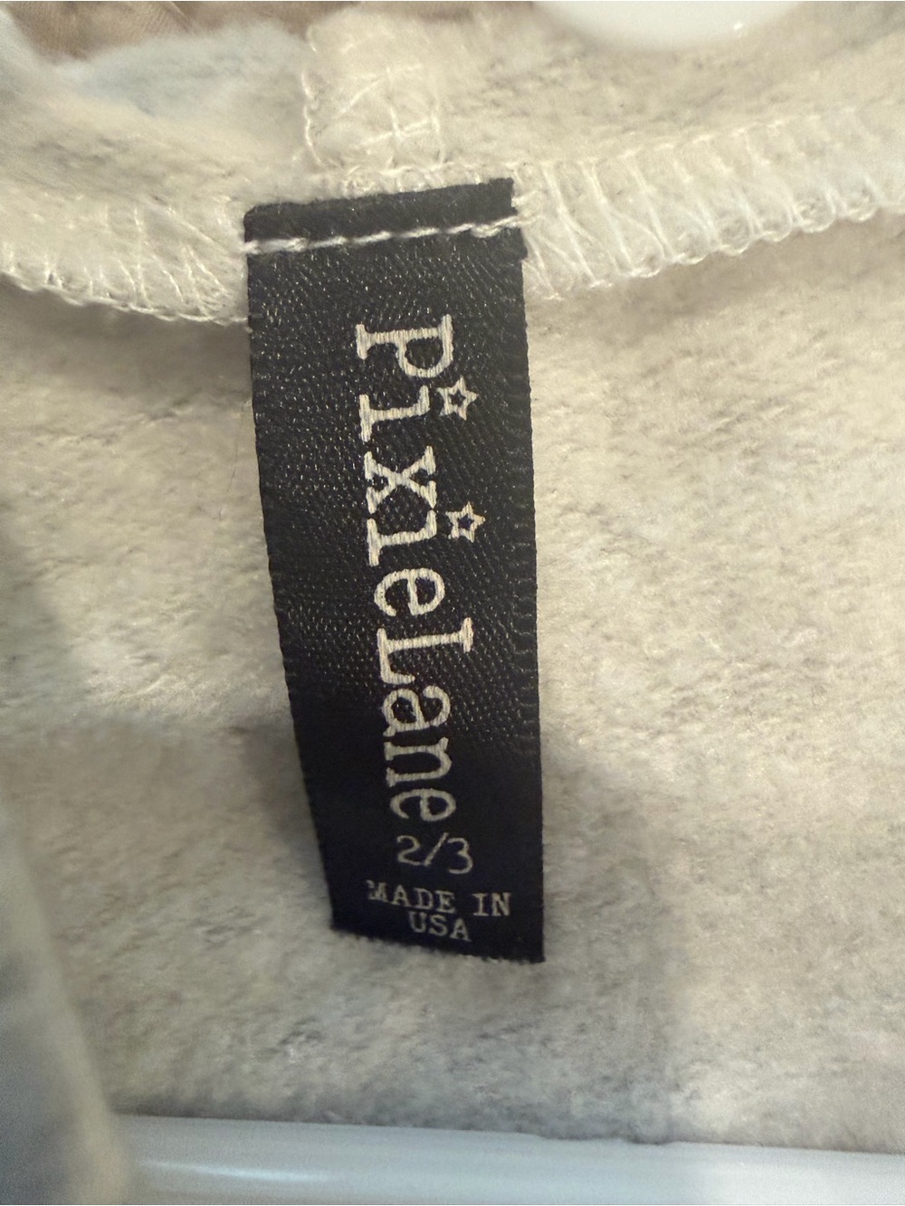 PixieLane Girls Two-Tone Hooded Sweatshirt with Multicolor Sequin Stripe EUC - Picture 4 of 5